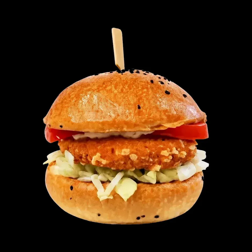 Crispy chicken burger